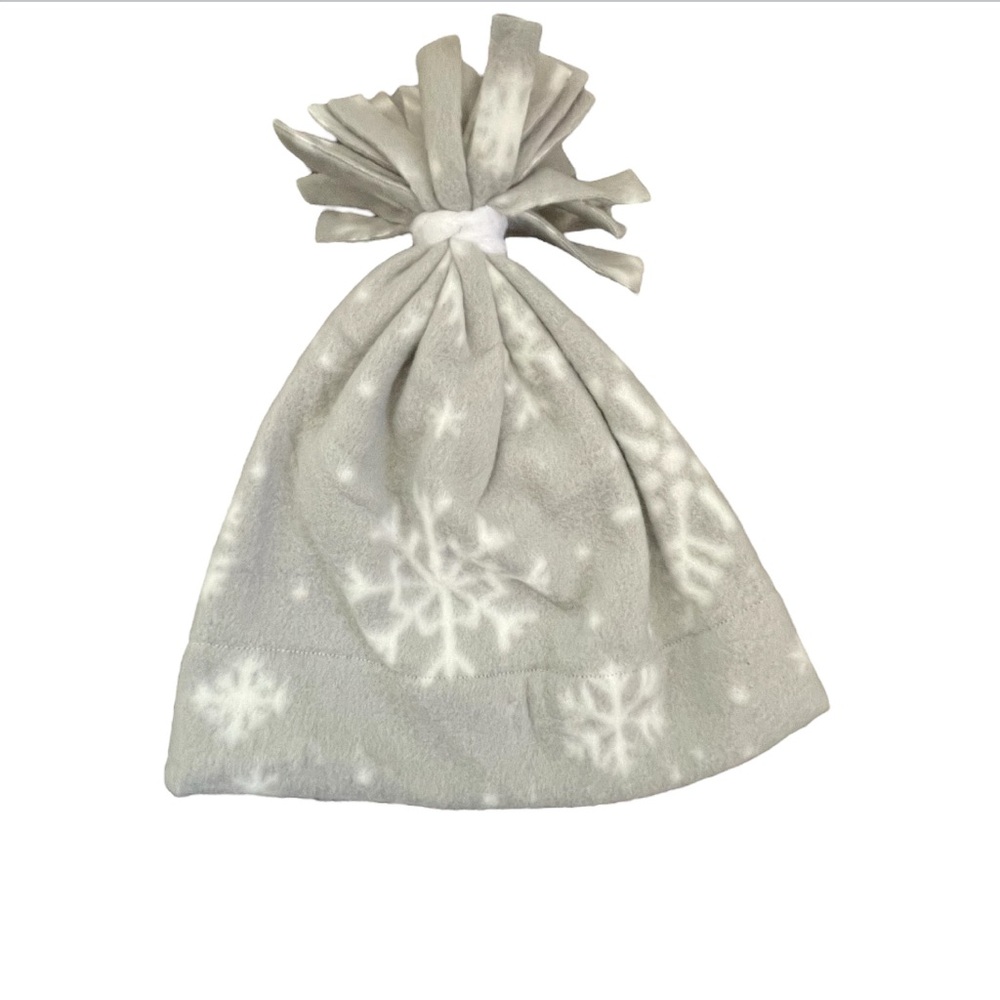 Handmade Fleece Snowflake Kids Hat